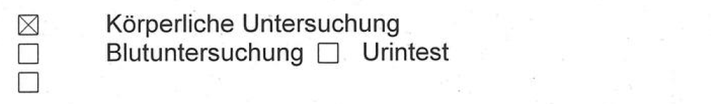 Anordnng k�rperliche Untersuchung